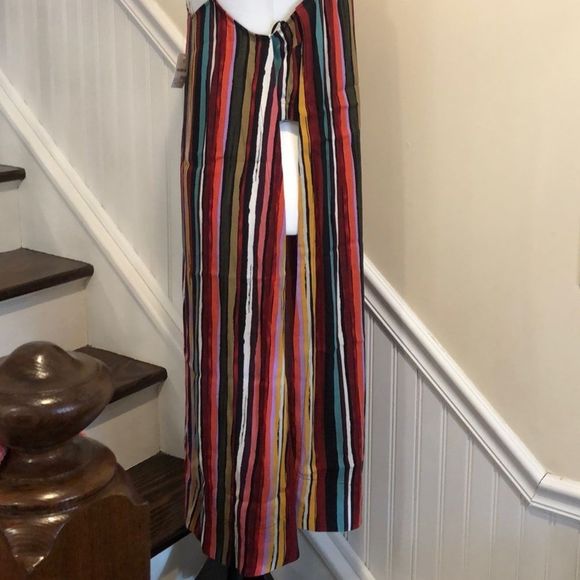 FREE PEOPLE Spaghetti Strap Rainbow Longline Tank W. Open Sides Sz Small NWT - Picture 6 of 10